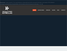 Tablet Screenshot of produccionesestrellas.com